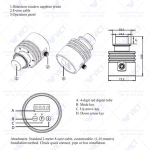 MSDR-SH70 Online-Refrakto <span class=keywords><strong>meter</strong></span> Mehrere Flüssigkeiten Echtzeit überwachung Konzentration messer Brechung index erkennungs instrument - Product Image 6