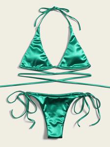 Été Femmes Sexy Micro Mini <span class=keywords><strong>Bikini</strong></span> Set Matching Two Piece Swimwear Beachwear Thong Bathing <span class=keywords><strong>String</strong></span> <span class=keywords><strong>Bikini</strong></span> - Product Image 4