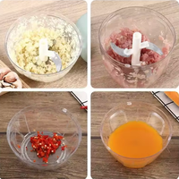 Accessoires de Cuisine Manuels pour Hacher Viande, Légumes, Oignon et Ail, Hachoir Mini