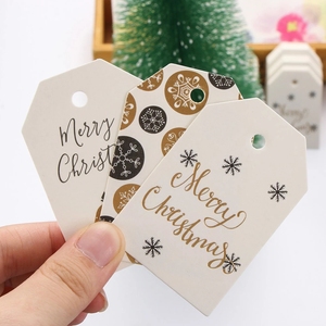 Etiquetas Navideñas al por Mayor, Etiquetas para Envolver Regalos, Etiquetas Colgantes <span class=keywords><strong>de</strong></span> Papel, Tarjetas <span class=keywords><strong>de</strong></span> Papel <span class=keywords><strong>de</strong></span> Papá Noel, Manualidades Navideñas, Artículos para Fiestas - Product Image 3