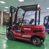 Chariot élévateur électrique chinois Runtx S-20 4x4 2 tonnes avec batterie lithium-ion écologique, mât à deux étages, 17 km/h, modèle 2022