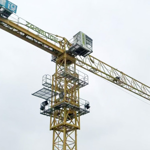 Minigrúa Torre Usada QTZ40, Elevador de Construcción 2019-2022, Capacidad de Carga de <span class=keywords><strong>4t</strong></span>, Longitud de Brazo de 48m, Motor Original Sin Reparar - Product Image 1