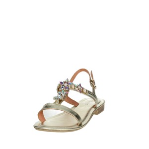 Sandali 2316009 argento con plateau bassi comodi Slip-On con fodera in tessuto per la moda primavera/estate piatta e imbottita - Product Image 6