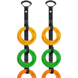 Hot Selling Black Portable Nylon Webbing Strap Carry Handle Heavy Duty Reusable Double Sided <b>Adhesive</b> <b>Hook</b> Loop Storage System - Product Image 4