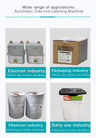 Machine automatique d'étiquetage latéral FK836, distributeurs d'étiquettes autocollantes pour boîte en Carton avec convoyeur