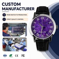 Reloj de Vestir Mecánico Automático con Esfera Personalizada OEM, Movimiento Miyota 9039, Esfera de Piedra Natural, Charoita, Mica, Jadeíta, Mármol