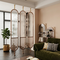 Paravent décoratif en acier inoxydable 304 PVD Or Rose, durable et facile à installer, pour usage intérieur/extérieur, idéal pour les anniversaires