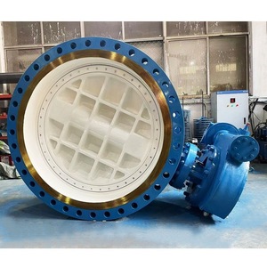 Vanne papillon D343H-600LB DN1400 en alliage résistant à la corrosion avec disque d'étanchéité multicouche en acier inoxydable, interrupteur de température normale - Product Image 3