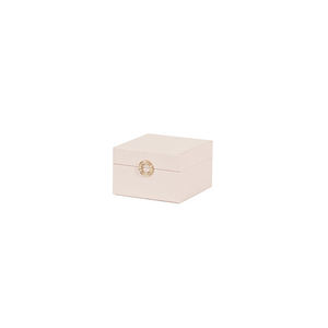 Hot Sale Customized Elegant Square Jewelry Packaging Box With Soft Beige Velvet Lining <b>Custom</b> <b>Ring</b> Boxes - Product Image 4