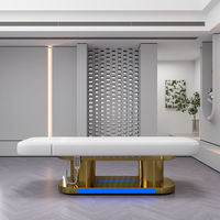 Lit de salon de beauté thermal spa professionnel thaïlandais avec 4 moteurs Tables de massage électriques et lits en métal pour chambres d'hôtels