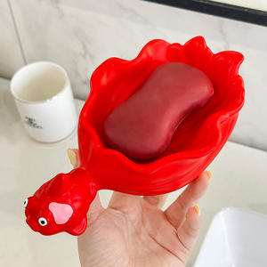Nouvelle vente en gros de porte-savon créatif et mignon en forme de <span class=keywords><strong>poisson</strong></span> <span class=keywords><strong>rouge</strong></span> pour la décoration de la salle de bain - Product Image 1