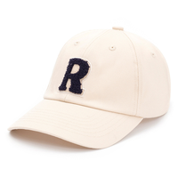 Gorra de béisbol con borde curvo de 5 paneles y 6 paneles con logotipo bordado de letras flocadas y toalla personalizada