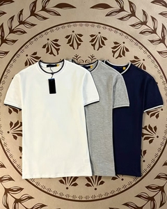 Polo pour <span class=keywords><strong>homme</strong></span> en coton 100% respirant et doux pour la peau, 260g, brodé, uni, décontracté, séchage rapide, pour l'été - Product Image 2