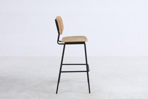 مسند بار من خشب الراتان الرقائقي إطار معدني للمنزل والفندق وتناول الطعام في الهواء الطلق لغرفة المعيشة وغرفة النوم - Product Image 5