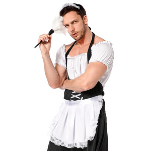 Robe de demoiselle d'honneur anime française de haute qualité, uniforme Lolita, déguisement sexy de demoiselle d'honneur chat pour <span class=keywords><strong>homme</strong></span>, cosplay pour Halloween ou fête - Product Image 6