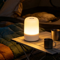 Lampe de chevet LED rechargeable à commande tactile avec projection, lumière d'ambiance douce pour les yeux, idéale pour l'allaitement nocturne des bébés et l'utilisation en chambre.
