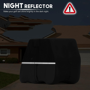 Housse de protection imperméable pour voiturette de golf, anti-poussière, durable, pour Club Car, protection contre la pluie, protection extérieure toutes saisons, housse de rangement pour voiturette de golf - Product Image 6