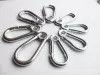 Kait Carabiner Bentuk <span class=keywords><strong>D</strong></span> dari Baja Anti Karat, Ukuran Kecil, Hasil Poles, Barang Baru Datang - Product Image 4