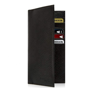 Oem da tùy chỉnh sổ Séc Bìa kiểm tra bìa sách PU hoặc da chính hãng sổ Séc thẻ tín dụng chủ Ví - Product Image 3