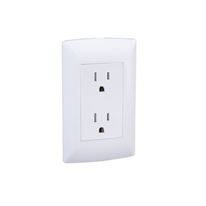 Muestras Gratis: Tomacorrientes Doble de Pared con Interruptor de Luz, 2 Gang 3 Pines, Estándar Americano (GPO), para Hoteles, de Fábricas Chinas - Product Image 1