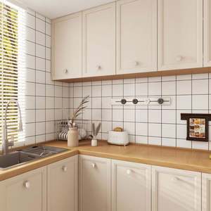 Factory Custom Modular Eco-Friendly Modern <b>Kitchen</b> <b>Cabinet</b> with Glass and Resin Countertop for Dining and Home Appliances - Product Image 5