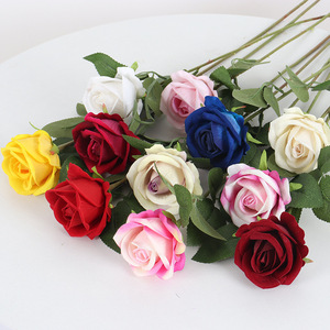 Flores Artificiales de Rosa de Terciopelo Hechas a Mano, al Tacto como Seda, Venta al Por Mayor para Decoración Interior/Exterior, Regalos, Bodas - Product Image 5