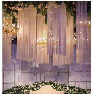 Tenda della decorazione del soffitto di nozze <span class=keywords><strong>per</strong></span> il nastro di nozze della <span class=keywords><strong>sala</strong></span> con <span class=keywords><strong>la</strong></span> tenda della stringa dei fiori - Product Image 5