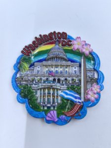 Aimants personnalisables modernes pour souvenirs de baptême, mariage, vacances, forme irrégulière, aimant de réfrigérateur réutilisable pour la maison et le bureau - Product Image 3