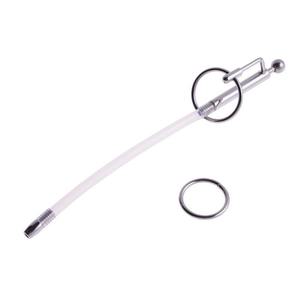 304 in acciaio inox maschio catetere uretrale pene stimolanti giocattoli di castità dispositivo per gli uomini sesso - Product Image 1