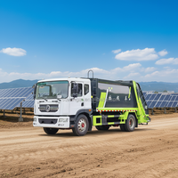 Camion compacteur de déchets Dongfeng 4x2 d'occasion, 12-18 m³ de capacité, avec bras de compression automatique et pompe à bras oscillant