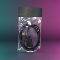 Cable HDTV a VGA de 1.8M 1080P, Cable Adaptador HDTV Macho a VGA Macho para Laptop, PC, Monitor, Proyector, PS3, TV Box, Plug and Play