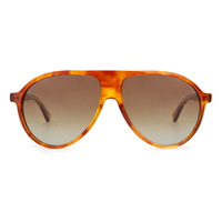 LBAshades 9068S Lunettes de soleil polarisées surdimensionnées rétro, monture tendance, verres dégradés UV400, lunettes de soleil vintage pour femmes