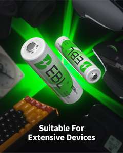 ชุดแบตเตอรี่ EBL 24 ชุด รวมแบตเตอรี่ AA <span class=keywords><strong>12</strong></span> ก้อน ความจุ 2800mAh และแบตเตอรี่ <span class=keywords><strong>AAA</strong></span> <span class=keywords><strong>12</strong></span> ก้อน ความจุ 1100mAh 1.2V แบตเตอรี่แบบชาร์จได้ชนิดนิกเกิลเมทัลไฮไดรด์ (NiMH) - Product Image 6