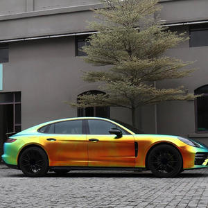 Arco Iris Cromo Negro envoltura de coche pegatinas coche envoltura Vinilo Alta Calidad papel ahumado para carro - Product Image 4