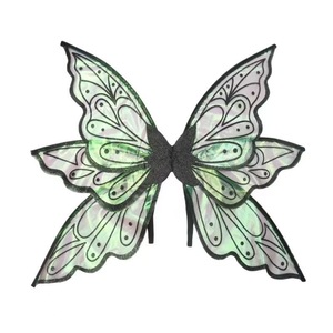 Nuovi Arrivi per Halloween e Natale: Ali di Fata in Plastica Colorate a Sei <span class=keywords><strong>Pezzi</strong></span>, Design a Farfalla ed Elfo per Feste e Spettacoli - Product Image 3