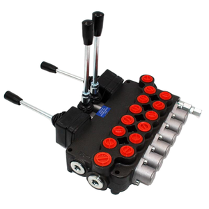 Válvula de Control Direccional Monobloque Hidráulica Serie P80 |   Válvula Manual de Alto Rendimiento Marca Huamao 1 Año de Garantía 95L/min - Product Image 1