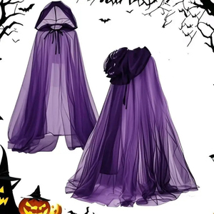 Regalo Creativo con Cappuccio Oversize, Mantello con Cappuccio per Halloween, Cappotto con Lacci, Costume Vintage per Cosplay, Mantello da Vampiro o <span class=keywords><strong>Sposa</strong></span> Vampira per Adulti - Product Image 2