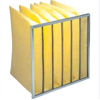 8 Poches 592*592*610mm 2600 m³ Par Heure Sac Synthétique Ventilation Filtres à Air F5 F6 F7 F8 F9 avec Cadre en Aluminium