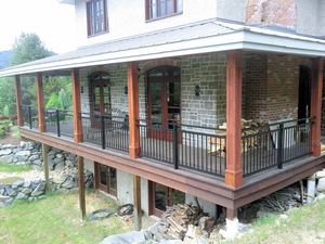 Barandilla de Aluminio de Diseño Moderno <span class=keywords><strong>para</strong></span> Interiores y Exteriores, Barandilla de Hierro Forjado <span class=keywords><strong>para</strong></span> Terraza, Balcón, Barandilla de Casa, Característica de Balcón - Product Image 2