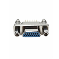 Mini connecteur mâle rectangulaire à souder J30J-15TJN-J, 15 broches, pour l'aérospatiale et les appareils électroniques industriels