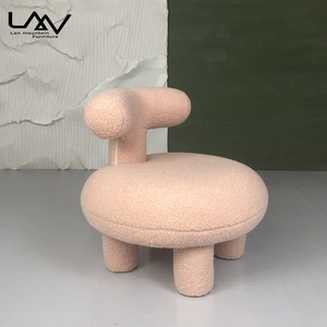 Poltroncina Nordica in Cashmere, Moderna Sedia <span class=keywords><strong>per</strong></span> Bambini in Lana d'Agnello, <span class=keywords><strong>per</strong></span> Camera da Letto e Soggiorno, Modello Engel Olga - Product Image 4