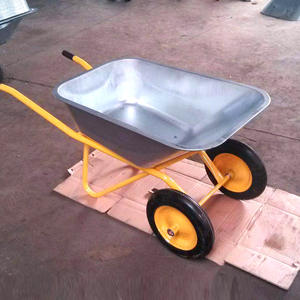 Agrarische bouwplaatskar met metaal en kunststof materialen, sterk draagvermogen, verdikte frame, <span class=keywords><strong>2</strong></span>-wiel ontwerp - Product Image 3