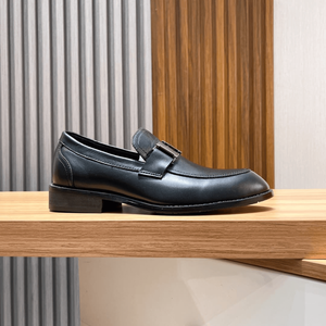 Zapatos Oxford de moda retro con entresuela, parte superior de cuero de vaca de grano completo, suela de caucho/látex y forro de tela, para todas las estaciones, con suela de caucho espumado. - Product Image 2