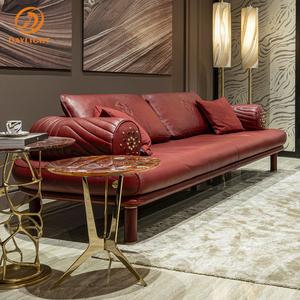 Divano di Lusso su Misura per Soggiorno, Nuovo Design <span class=keywords><strong>Nevada</strong></span>, Divano in Vera Pelle, Vendita Calda del Produttore - Product Image 2