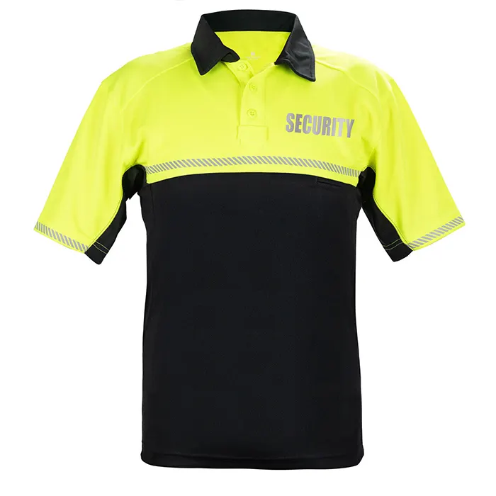 Sécurité Hi Vis Polo Chemises À Manches Courtes Hommes Construction Poloshirt Réfléchissant Vêtements De Travail De Protection