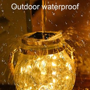 Luz Decorativa Portátil à Prova d'Água IP65, Luz LED <span class=keywords><strong>Solar</strong></span> para Jardim, Lâmpada de Jarro de Vidro Quebrado - Product Image 5