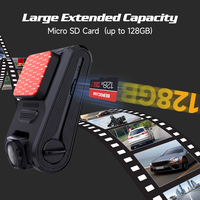 Enregistreur de conduite à double enregistrement Surveillance 24H Caméra grand angle montée sur la voiture avec capteur G Caméra HD à vision nocturne WiFi Dash Cam ZD06