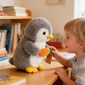 Adorabile Peluche Pinguino da 12CM, Regalo per Bambini, Giocattolo per Macchina Gru, Pupazzo di Peluche, Giocattoli di Animali Imbottiti - Product Image 6