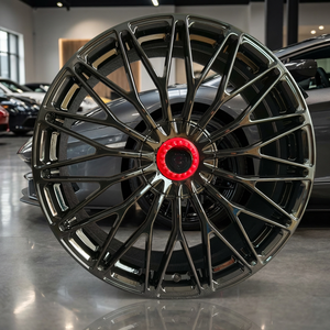 Rines de Aleación de Aluminio Forjados Personalizados en Negro Cromado para Autos de Pasajeros, 5x112 5x114.3 5x120 18 20 24 26 Pulgadas, para <span class=keywords><strong>Lamborghini</strong></span> - Product Image 5