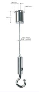 <span class=keywords><strong>Kit</strong></span> de suspension de serre-câble de sécurité en acier inoxydable à prix d'usine avec pince en fil de cuivre pour serre-câble - Product Image 2